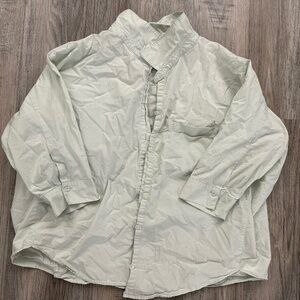 Cute light green button down